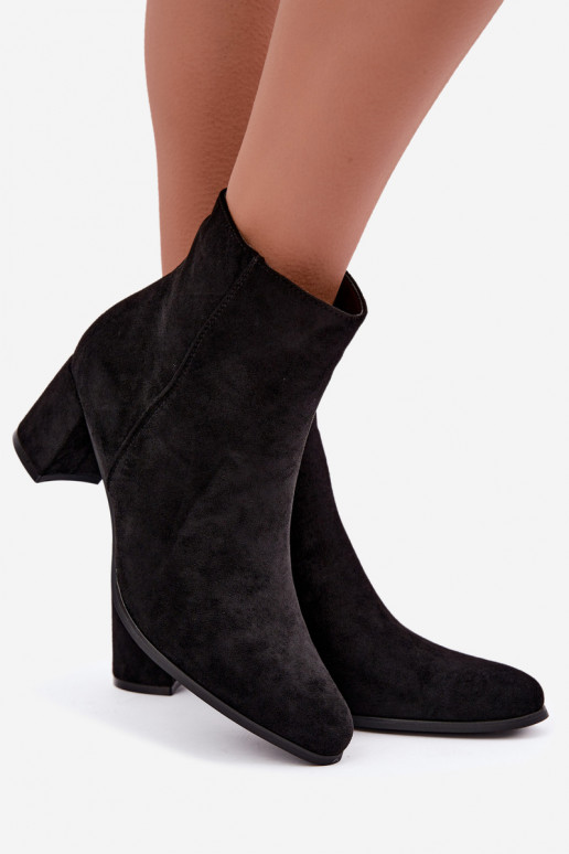 Bottines isolées pour femmes avec talons Brella couleur noire