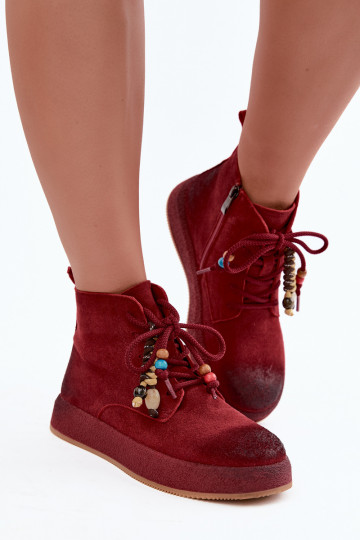 Peau Chaussures en daim Féminin réchauffer Artiker 59C1131 Bourgogne