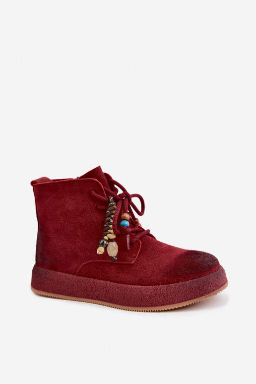 Peau Chaussures en daim Féminin réchauffer Artiker 59C1131 Bourgogne