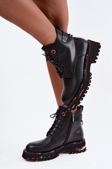 Peau Bottines de travail Féminin Artiker 55C0509 couleur noire