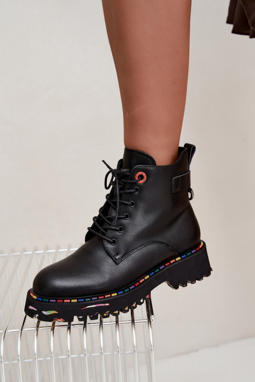 Peau Bottines de travail Féminin Artiker 55C0509 couleur noire