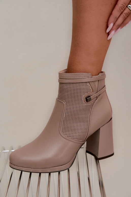 sich Zuarm laufen Stiefel mit Absätzen Beige Ermöglichtlissa