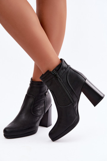réchauffer Bottes avec des talons couleur noire Activélissa 2