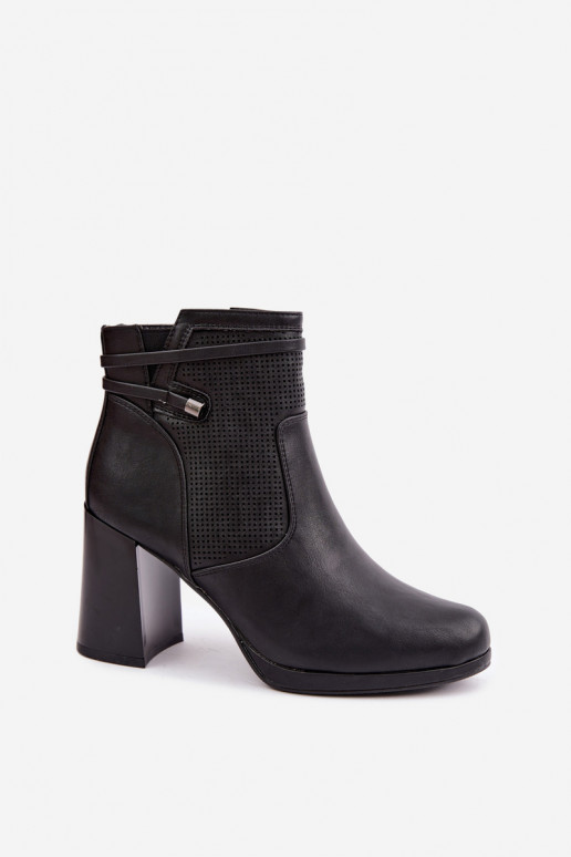 réchauffer Bottes avec des talons couleur noire Activélissa