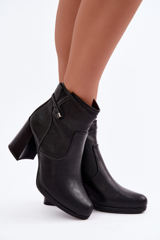 réchauffer Bottes avec des talons couleur noire Activélissa