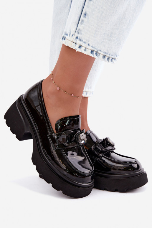 met lakeffect Leer schoenen met ornamenten Artiker 55C1069 zInart