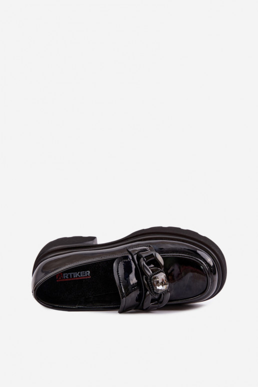 met lakeffect Leer schoenen met ornamenten Artiker 55C1069 zInart