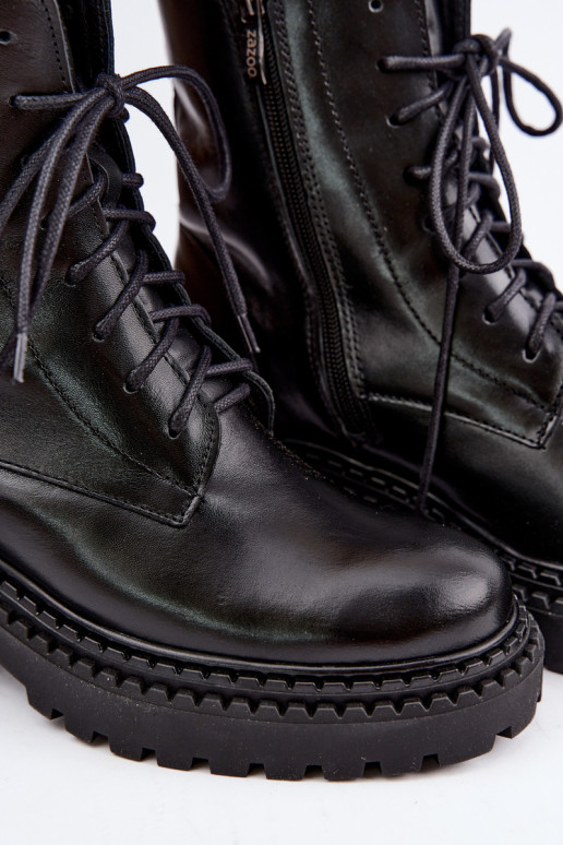 Haut Stiefel sich Zuarm laufen Feminin Mit Dekorationen Detalem Zazoo 60574 schZuarze Farbe