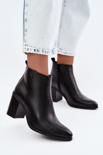 Peau Bottes avec chauffage à l intérieur Sergio Leone BT-50-S couleur noire 2