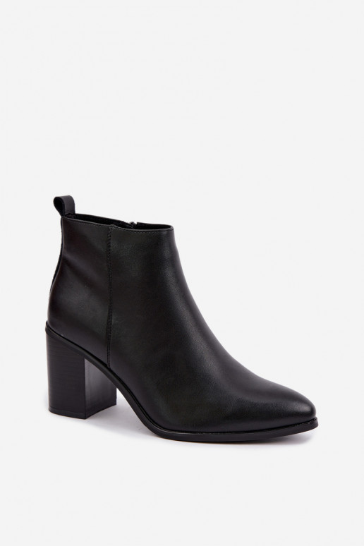 Peau Bottes avec chauffage à l intérieur Sergio Leone BT-50-S couleur noire