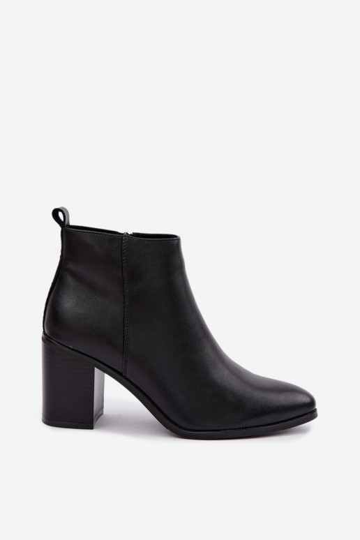 Peau Bottes avec chauffage à l intérieur Sergio Leone BT-50-S couleur noire