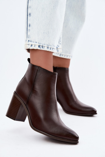 Haut Stiefel mit Heizung im Inneren Sergio Leone BT-50-S CzekoladoZue 2
