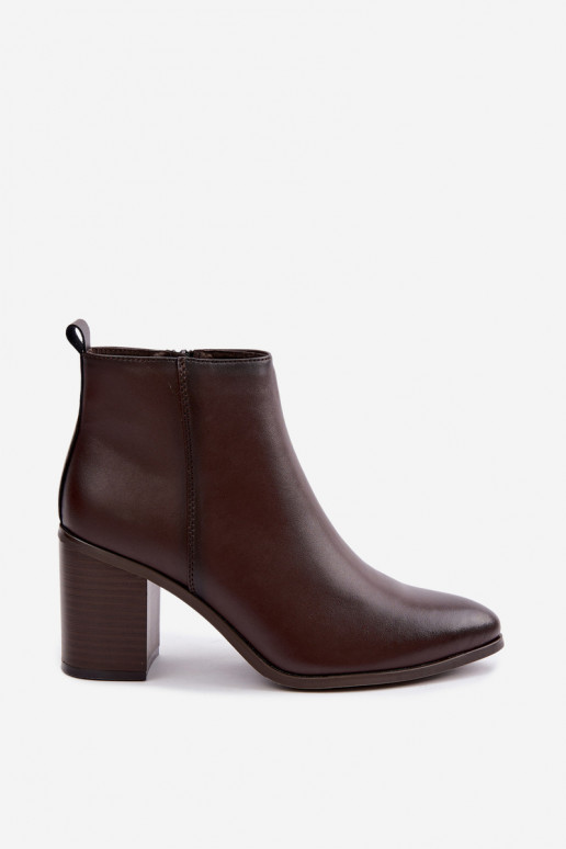Peau Bottes avec chauffage à l intérieur Sergio Leone BT-50-S CzekoladoÀe