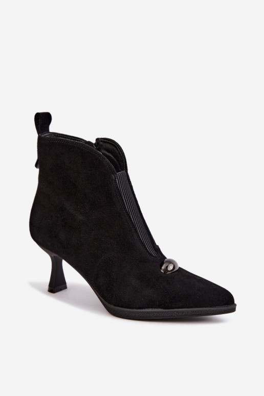 Leer Suede schoenen Dames met hakken opInarmen T.Sokolski S2 Z26-281 zInart