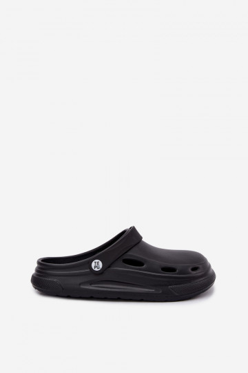 Sabots en mousse noirs pour hommes Toren 2
