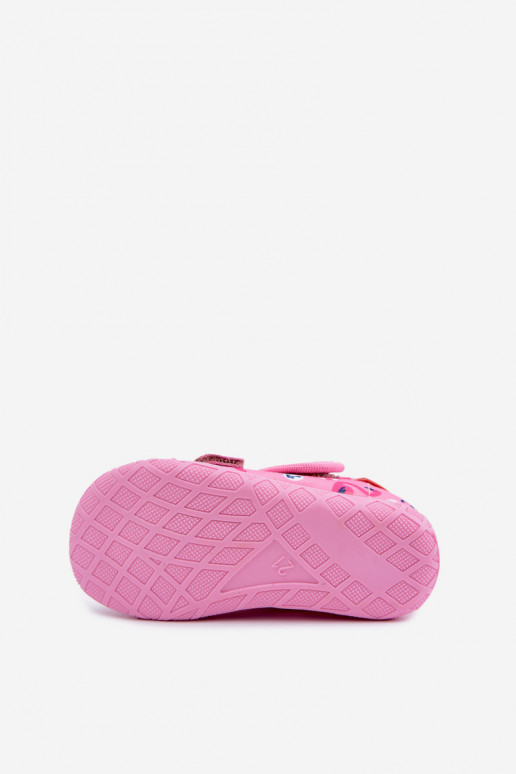 Kinderschuhe Milami mit Klettverschlüssen und Flamingos in Rosa Reathiana