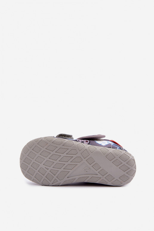 Chaussons pour enfants Milami avec fermetures auto-agrippantes en gris Reathiana
