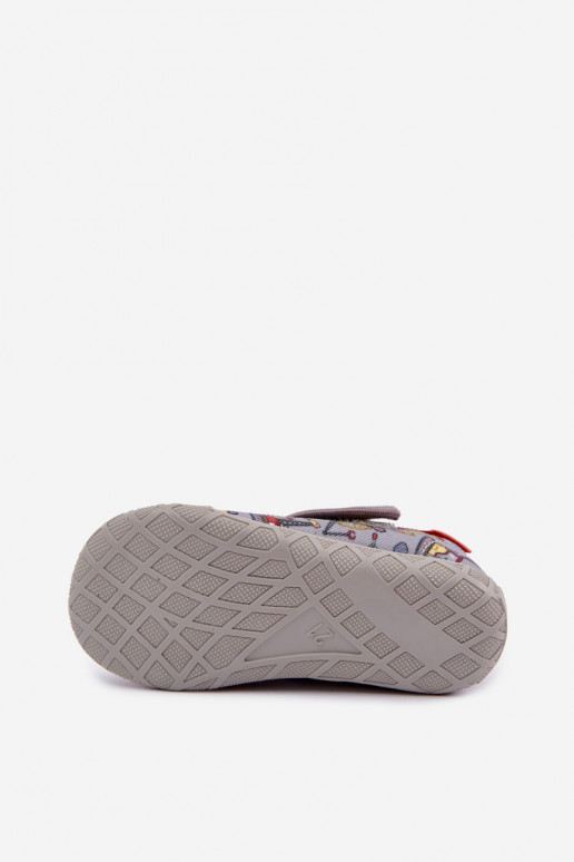 Chaussons pour enfants Milami avec fermetures auto-agrippantes en gris Jasimrra