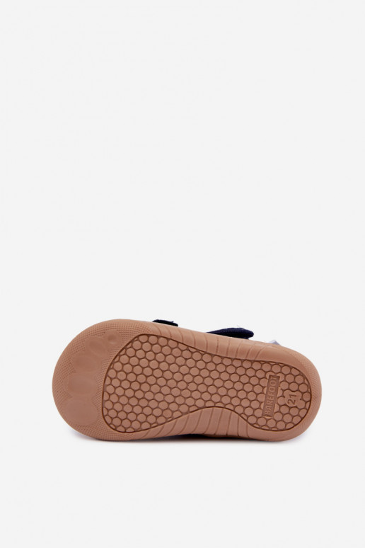 Chaussons pour enfants Barefoot Milami en bleu marine Lumi