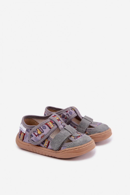 Chaussons pour enfants Barefoot Milami en gris Lumi