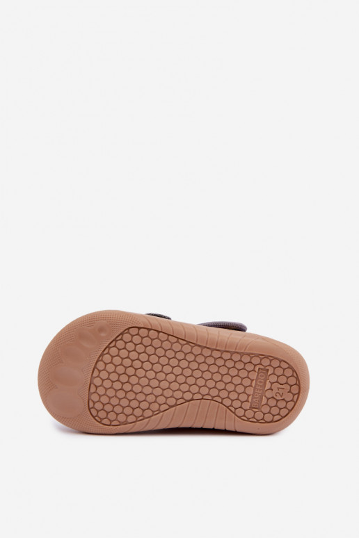 Kinderpantoffels Barefoot Milami in grijs Lumi