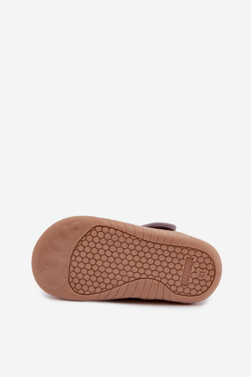 Kinderslippers met klittenband Milami grijs Talirae