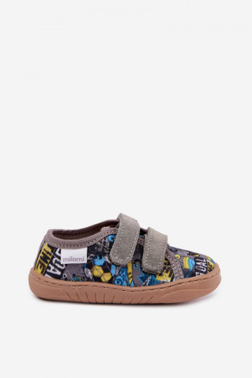 Chaussons pour garçons Milami gris Saphira 2