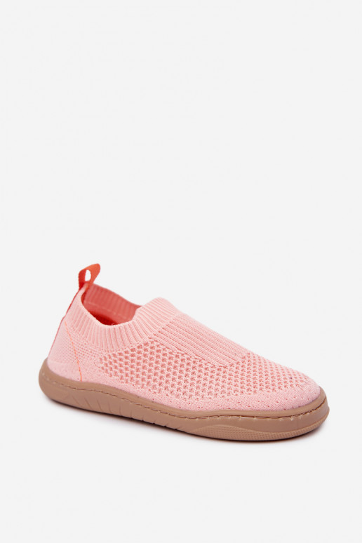Chaussons pour enfants à enfiler Milami rose clair