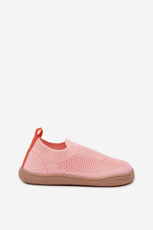 Chaussons pour enfants à enfiler Milami rose clair