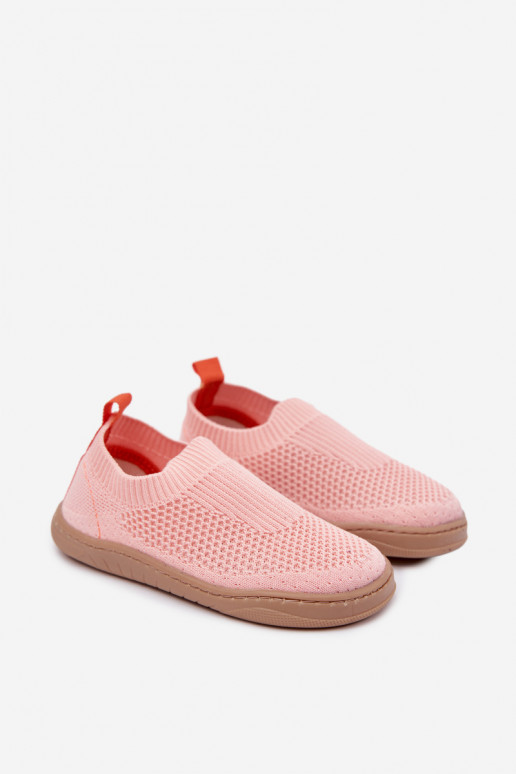 Chaussons pour enfants à enfiler Milami rose clair