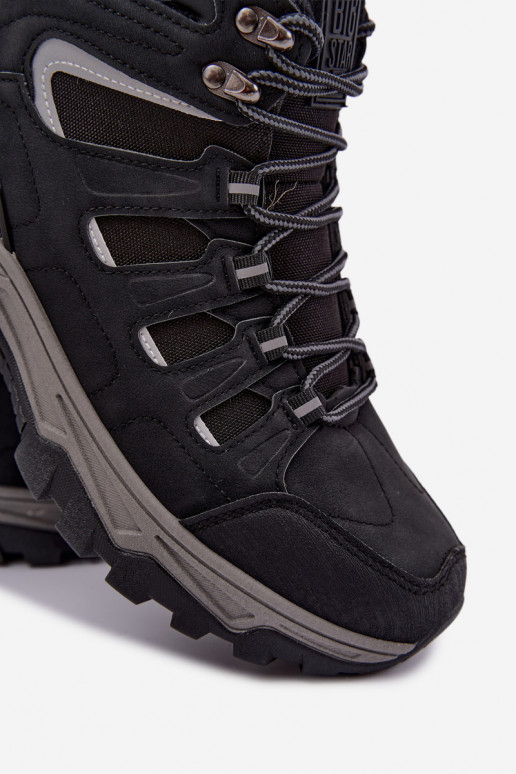 geïsoleerde wandelschoenen voor mannen Big Star UU174317 in zwarte kleur
