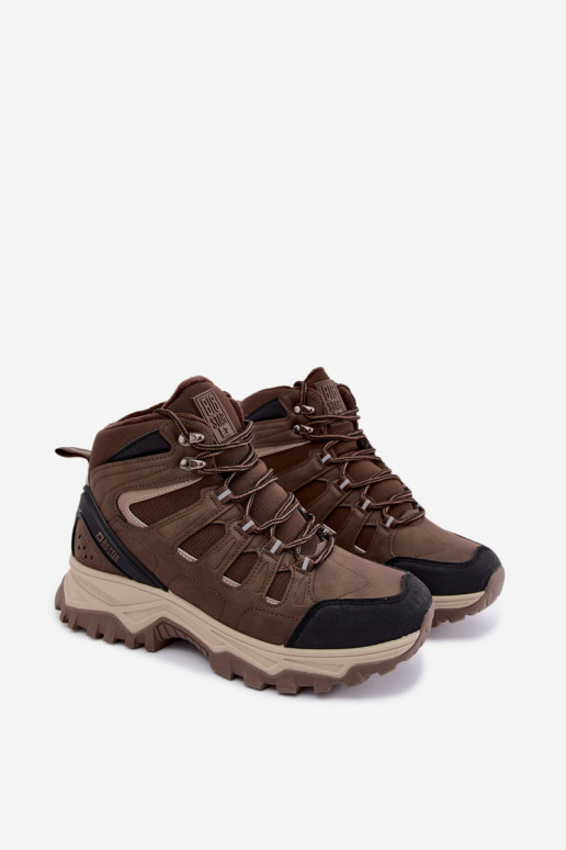 geïsoleerde wandelschoenen voor mannen Big Star UU174316 in bruine kleur