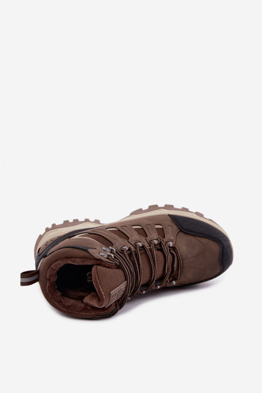 geïsoleerde wandelschoenen voor mannen Big Star UU174316 in bruine kleur