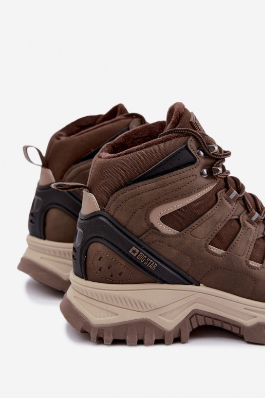geïsoleerde wandelschoenen voor mannen Big Star UU174316 in bruine kleur