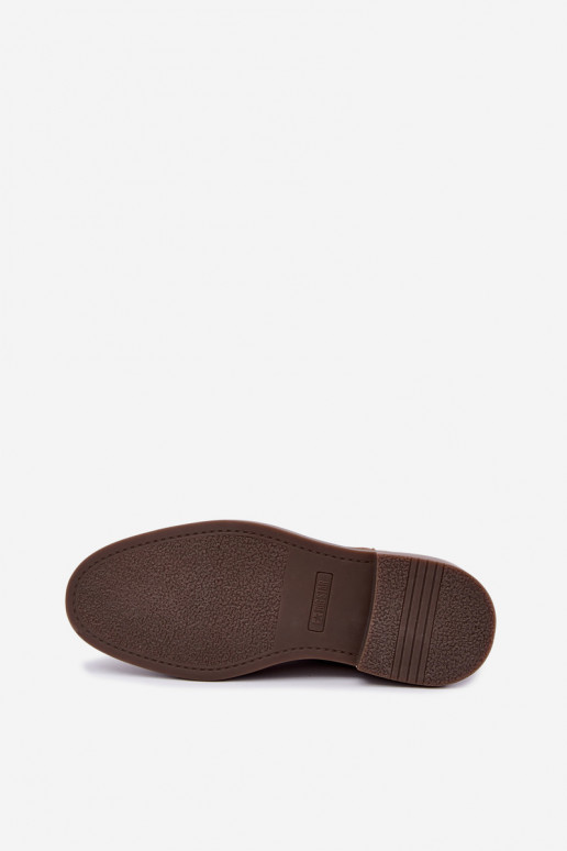 stylische Stiefeletten für Herren aus Kunstwildleder Big Star UU174277 in Khaki