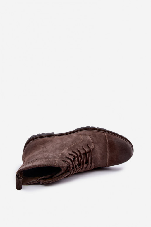 chaussures en daim pour hommes Big Star UU174220 couleur marron
