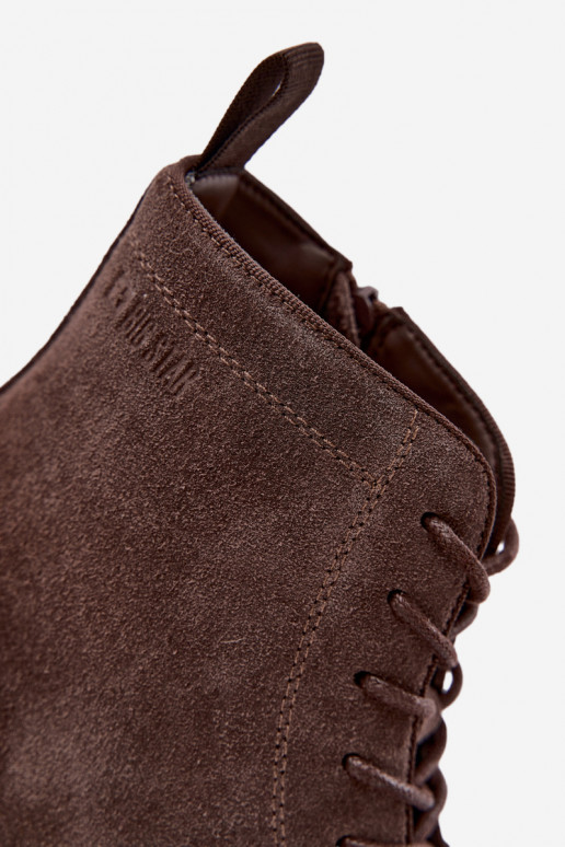 Wildlederschuhe für Herren Big Star UU174220 in Braun