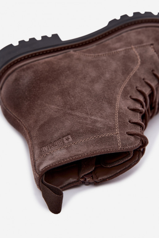 suède schoenen voor mannen Big Star UU174220 in bruin