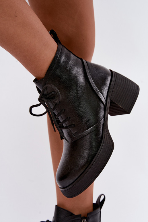 bottines isolées pour femmes D&A CR62-3368 en noir