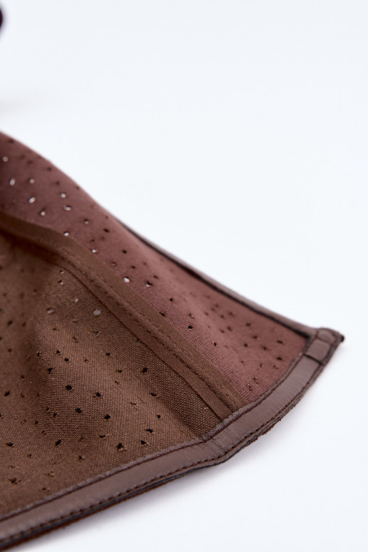 Bottes longues avec éléments découpés et talons S.Barski HY62-8122 chocolat