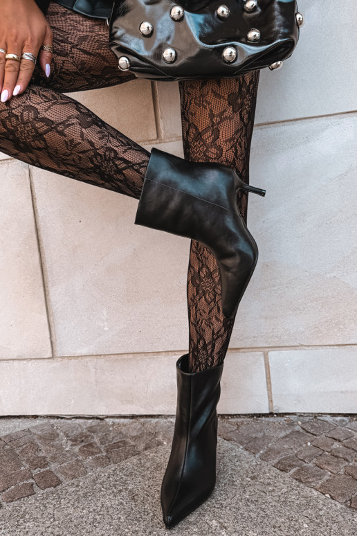 Bottines avec talons fins et isolation, à enfiler Big Star UU274494 noires