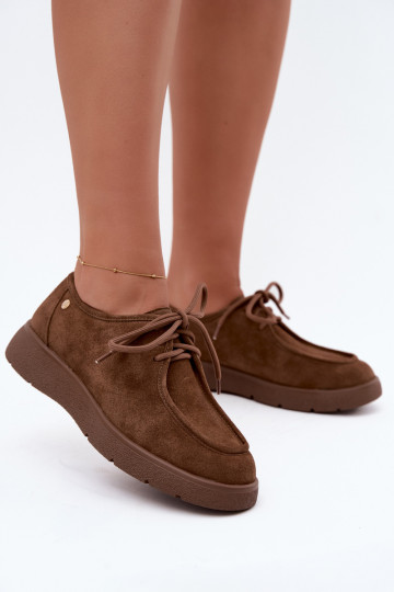 Dames schoenen van faux suede Tai turiciejka K7189-04 in zandkleur 2
