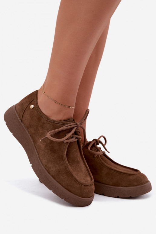 Dames schoenen van faux suede Tai turiciejka K7189-04 in zandkleur