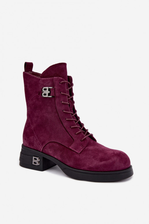 Bottes pour femmes en suédine isolées Vinceza 67044 bordeaux