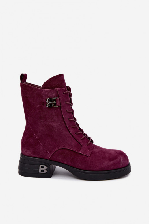 Bottes pour femmes en suédine isolées Vinceza 67044 bordeaux