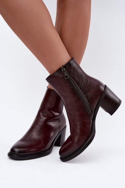 Bottines isolées à talons Vinceza 58655 bordeaux