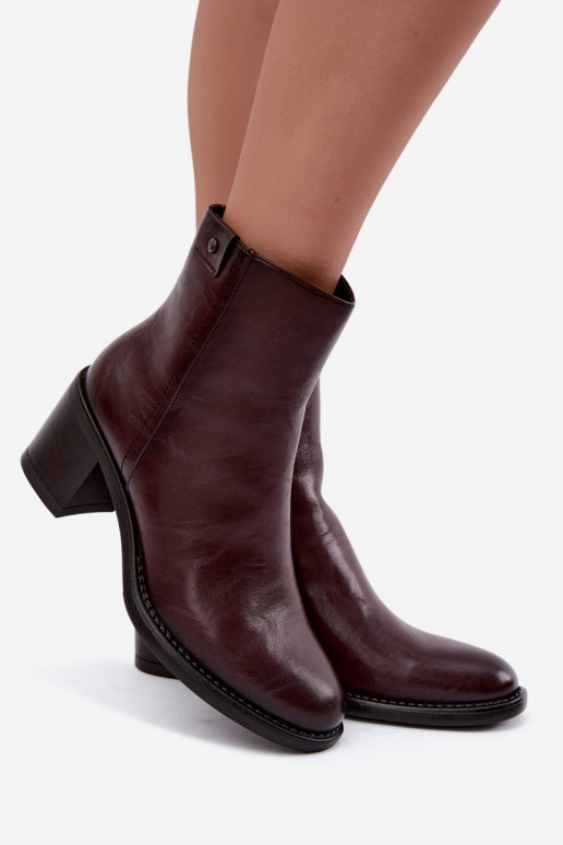 Bottines isolées à talons Vinceza 58655 bordeaux