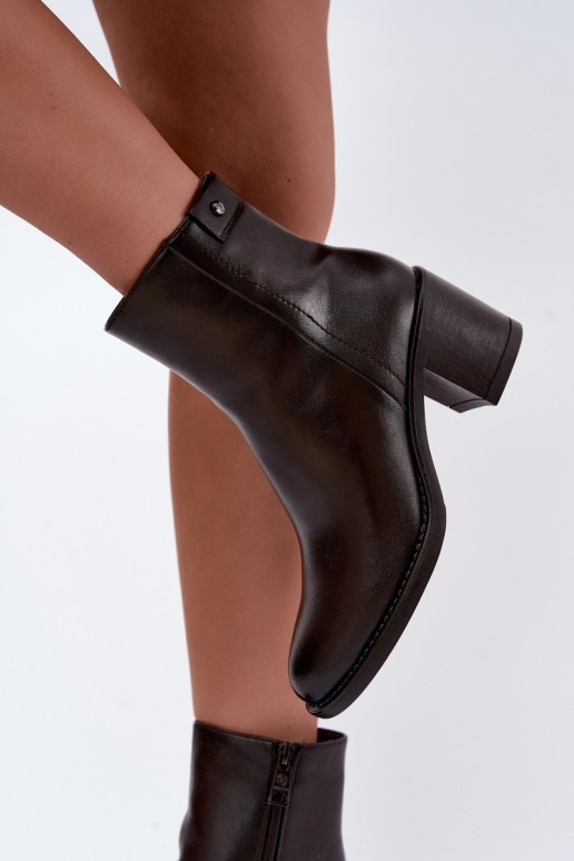 Bottines isolées à talons Vinceza 58655 chocolat