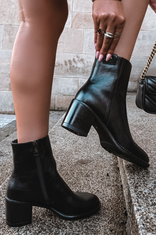 Bottines isolées à talons Vinceza 58655 noir
