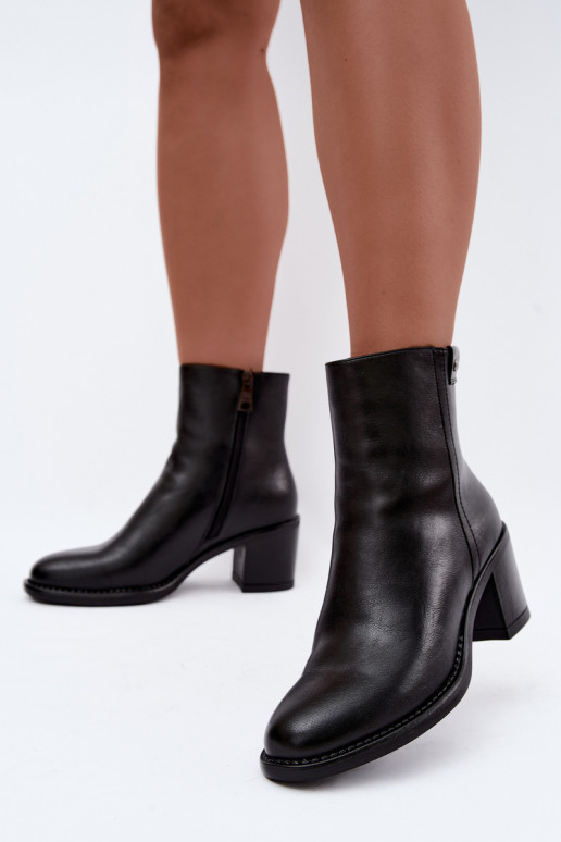 Bottines isolées à talons Vinceza 58655 noir